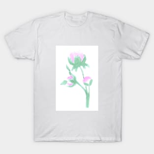 flower, plant, nature, spring, flowers, bud, watercolor, hand drawn, illustration, design T-Shirt